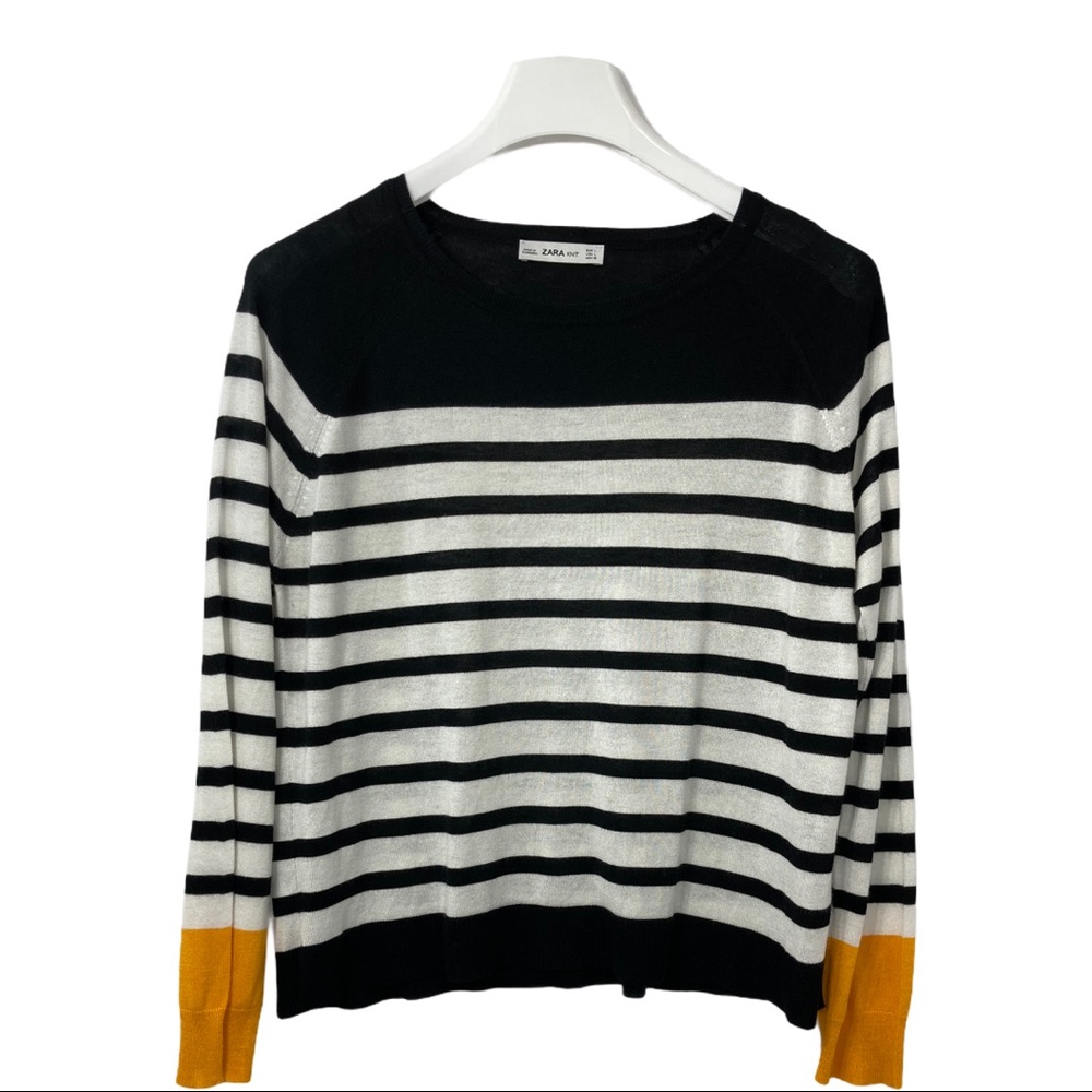 ZARA Striped Sweater Long Sleeve Size L